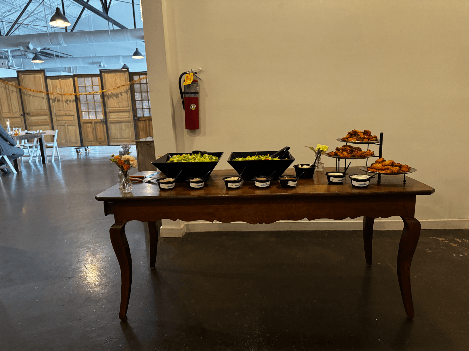 Appetizer and salad spread