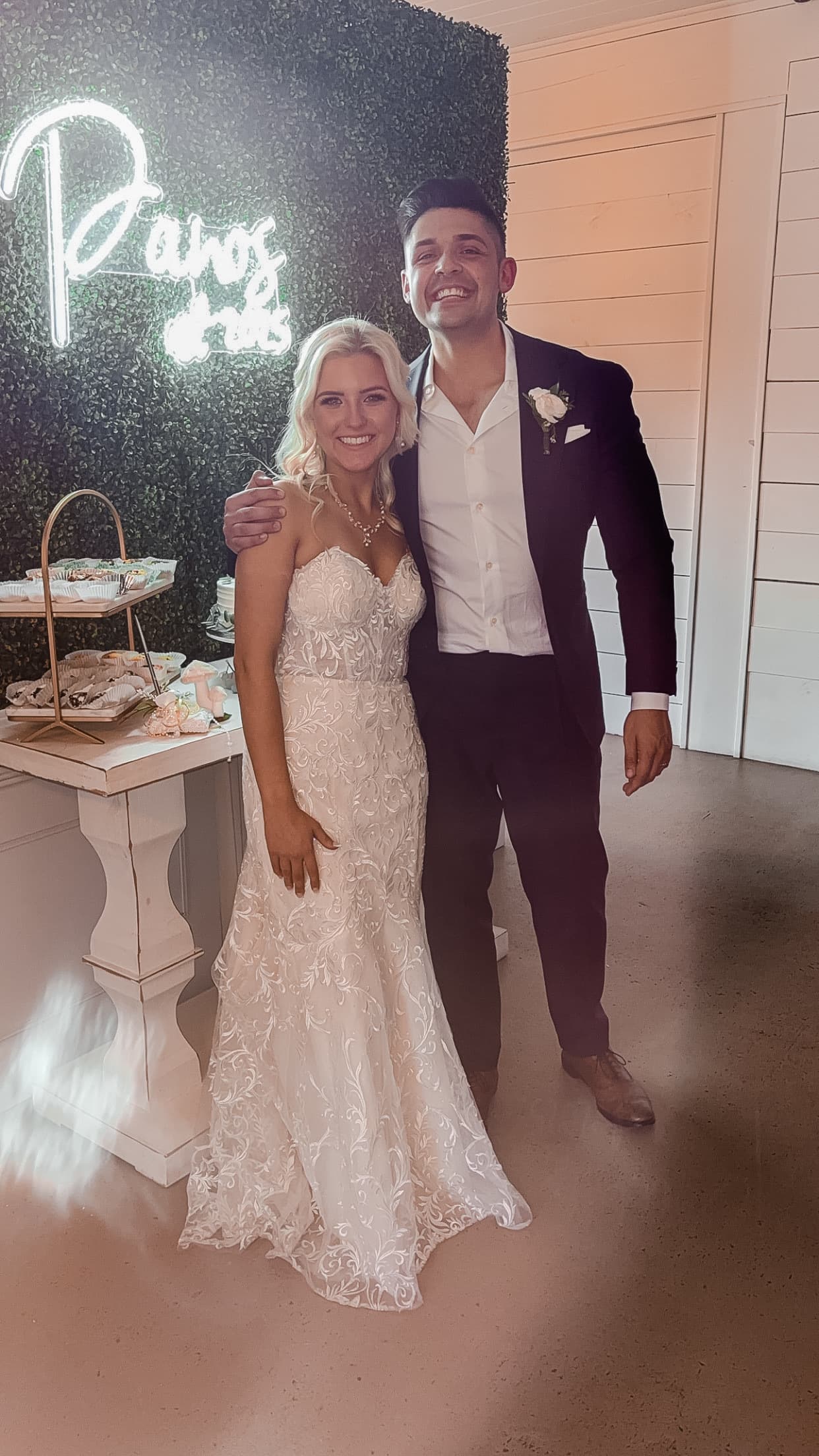 Makenzie and me on our wedding day